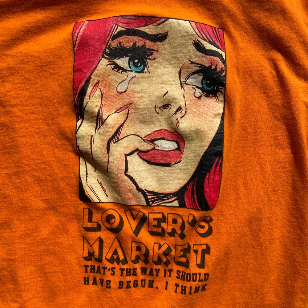 S Lovers market orange tee - Picture 3 of 4
